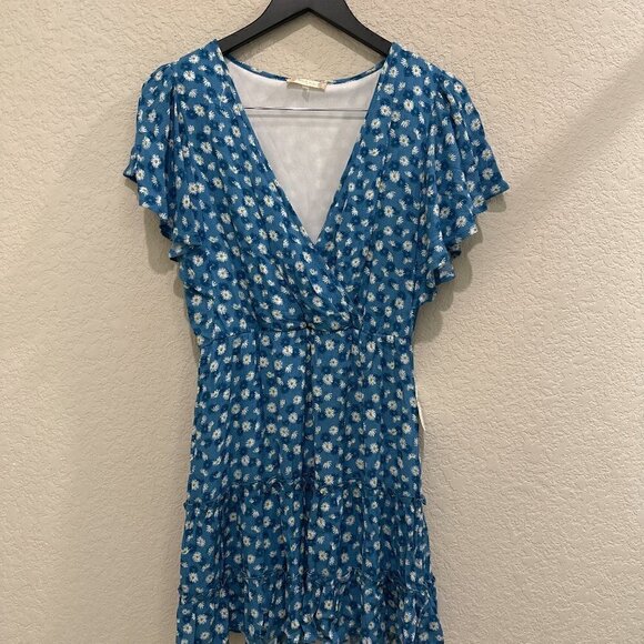 Altar’d State Dresses & Skirts - NWT Altar’d State Women's Blue Floral Cotton Mini  Dress Size S - NWT—Host Pick